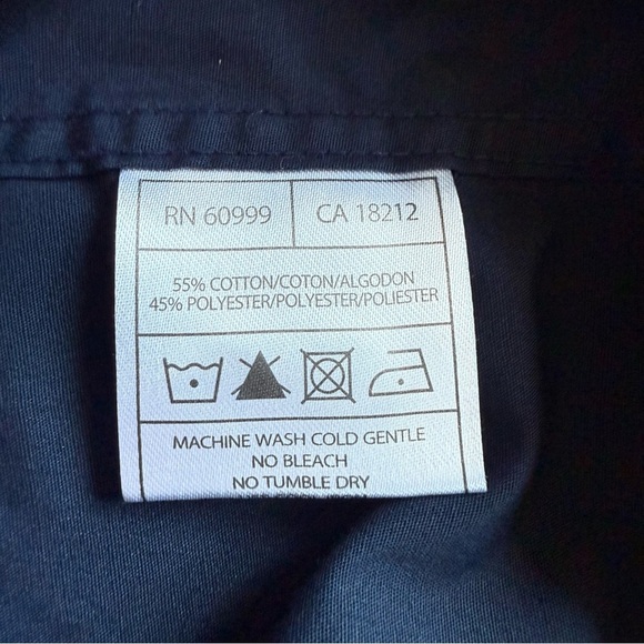 Bud Light NFL Button Down Men's long sleeve Large Antigua Navy Blue work Shirt - Picture 6 of 10